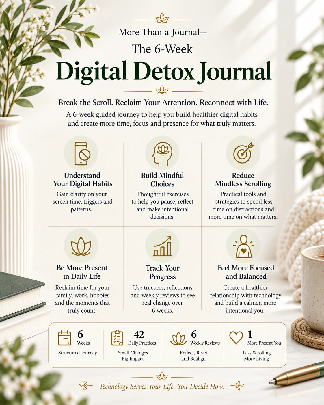 The 6 Week Digital Detox Journal